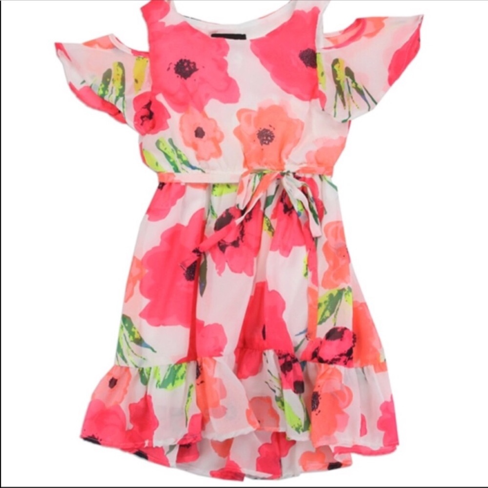 ‼️LAST 1‼️Gorgeous cold shoulder floral dress - Picture 4 of 5